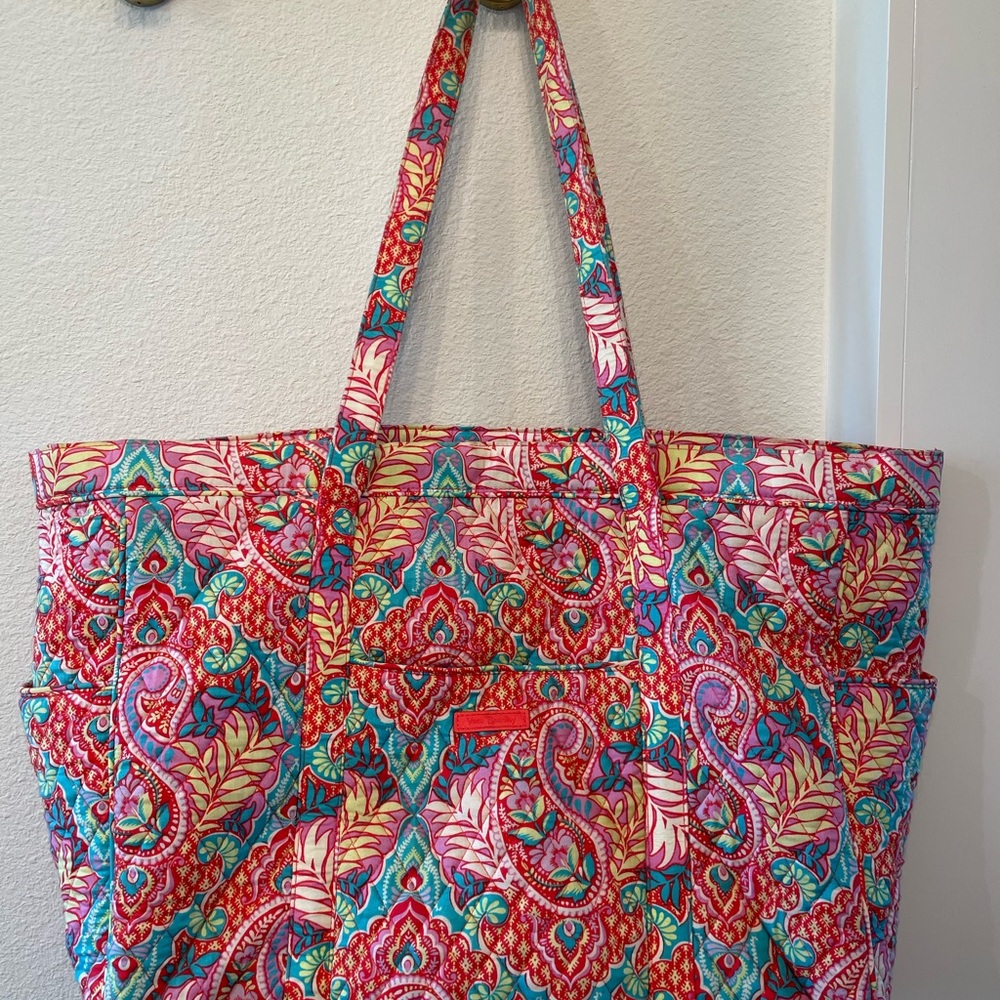 Vera Bradley Colorful Paisley Tote Bag